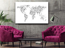 Obraz na stenu 3d mapa sveta, world map